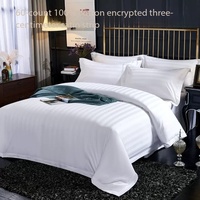 Ensemble de literie pour hôtel 5 étoiles, linge de lit en coton pur, housse de couette, ensemble de draps, broderie personnalisée, logo personnalisable