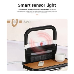 Mesa Auxiliar Ajustable para Cama con Instalación sin Perforaciones para Ancianos, Discapacitados y Mujeres Embarazadas - Barandilla de Apoyo para Subirse - Product Image 3