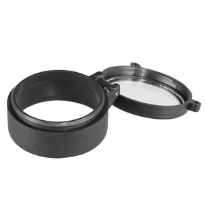 Cubierta para mira telescópica, cubierta transparente con resorte, cubierta antipolvo para lente objetivo, cubierta protectora de goma para telescopio monocular, cubierta protectora de goma duradera para caza - Product Image 3