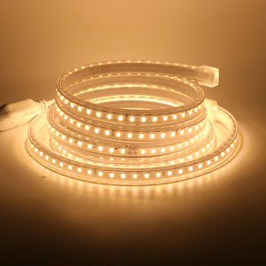 AC 220V 60leds Smd 5050 tira de luz impermeable IP67 alto lumen Flexible tira de luz Led al aire libre <span class=keywords><strong>Camping</strong></span> sitio decorar Luz - Product Image 3