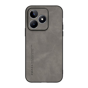 Funda de cuero de piel de oveja para Realme C53 TPU Soft TPU Border Leather Back Mobile Cover - Product Image 6