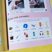 Impression de boîtes personnalisées en papier couché et carton, papier offset, reliure parfaite, livre d'apprentissage précoce pour enfants et écoliers pour la lecture