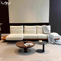 Design moderne hôtel réglable loisirs canapé ensemble villa salon rotatif blanc tissu rembourré meubles
