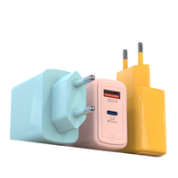 Cargador Rápido Dual USB-C 30W PD QC3.0 con Protección OTP/OVP para Dispositivos Electrónicos - Enchufe Universal EU/UK/AU