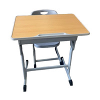 Ensemble bureau et chaise individuels pour étudiants, réglables en hauteur, ergonomiques et neufs