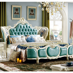 Mariage européen palais <span class=keywords><strong>royal</strong></span> antique lit mobilier <span class=keywords><strong>de</strong></span> chambre <span class=keywords><strong>de</strong></span> <span class=keywords><strong>luxe</strong></span> en bois - Product Image 1