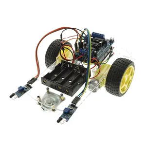 Okystar OEM/ODM 2wd RC سيارة روبوت تجنب عقبة الأشعة تحت الحمراء للكشف عن الأشعة تحت الحمراء الذكية سيارة روبوت لعبة