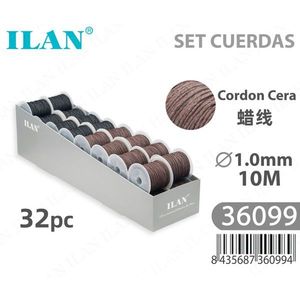 Filo Cerato Ilan 1.0 mm x 10 m, Set 32 Pezzi Colore Misto Nero Marrone - Product Image 3