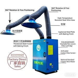 Purificateur d'air haute efficacité, nouveau nettoyeur de conduits, extracteur de fumée, dépoussiéreur de fumées de soudure - Product Image 6