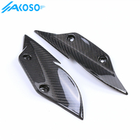 AKOSO Twill Weave Carénage en fibre de carbone pour phare avant de moto Panneau latéral pour BMW S1000RR 2015-2018