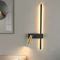 Éclairage minimaliste à intensité variable pour chambre et salon 350 °   Appliques murales LED modernes nordiques à température de couleur réglable (3 couleurs)