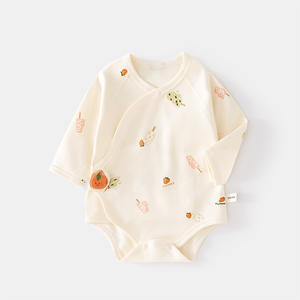 Autumn Spring Long Sleeve Infant <strong>Bodysuit</strong> 100% Cotton Knitted Cartoon Print Cute Baby Rompers - Product Image 3