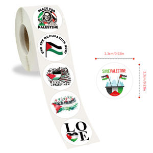Autocollants en rouleau à bas prix Liberté Palestine pour <span class=keywords><strong>scrapbooking</strong></span>, voiture, vélo, moto, casque, skateboard, scellage d'enveloppes - Product Image 4