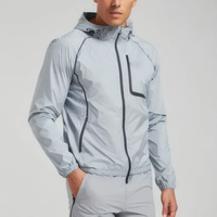 Chaqueta cortavientos ligera de nailon para hombres y mujeres