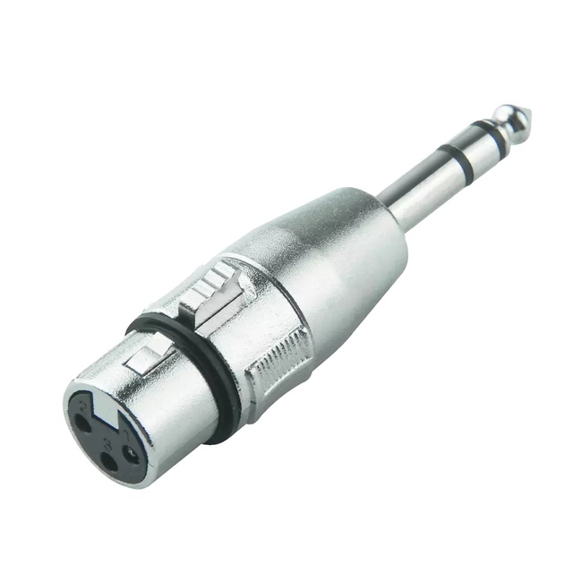 6.35mm Female to 1/4" TRS Adapter Balanced Female XLR to Quarter Inch Male Adapters Audio Video Jack Adapter Speakon Connector