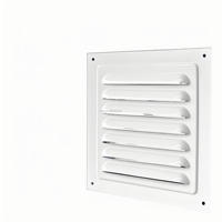 Capot étanche à la pluie pour ventilation extérieure en émail cuit au four, sortie d'air à mini-persienne perforée, calandre d'échappement à dissipation thermique