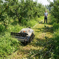 À vendre : Tondeuse autoportée à rayon de braquage zéro, télécommandée, avec broyeur pour vergers, chasse-neige et fonction de travail du sol multifonctionnelle