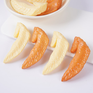 พวงกุญแจรูปปีก<span class=keywords><strong>ไก่</strong></span>จำลอง, จี้รูป<span class=keywords><strong>ปีก</strong></span><span class=keywords><strong>ไก่</strong></span>หั่นชิ้นขาวและปีกไก่ตุ๋นสุดน่ารัก, เครื่องประดับรูปเนื้อสัตว์ - Product Image 2