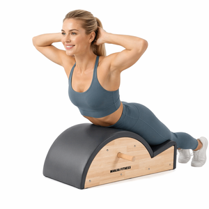 Meilleur <span class=keywords><strong>prix</strong></span> : Barrel de Pilates <span class=keywords><strong>en</strong></span> <span class=keywords><strong>bois</strong></span> de chêne pour l'étirement du dos et la correction de la colonne vertébrale - Product Image 1