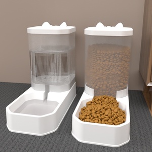 Alimentador automático inteligente para mascotas PP Dispensador de agua para gatos de plástico 3.3L Agua potable y alimentador de alimentos para mascotas Perros Gatos - Product Image 1