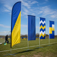 Ensemble de drapeaux personnalisés, drapeaux et fanions avec mât en aluminium, bannière pour événements extérieurs et jours de match sportif