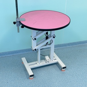 Tierpflegetisch mit Verstellbarer Höhe und Runder Oberfläche für Zoohandlungen und Tierkliniken, Hundepflegetisch - Product Image 3