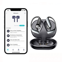 YYK-Q102 oreille ouverte AI traduction écouteurs crochet d'oreille OWS écouteurs sans fil interprétation simultanée doux sport écouteur