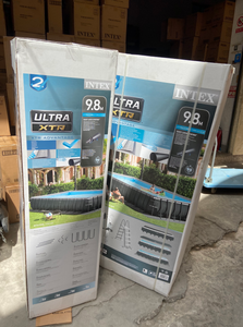 Intex 26374 9.75*4.88*1.32m hình chữ nhật gia đình vui vẻ khung trên mặt đất thép hồ bơi & Phụ kiện bao gồm gia đình thưởng thức - Product Image 6