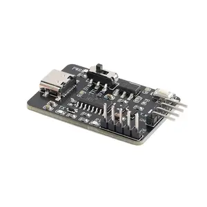 CH340C USB tipe-c ke UART serial port STC microcontroller program download otomatis burner tanpa cold start