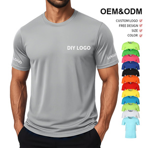 <span class=keywords><strong>T</strong></span>-<span class=keywords><strong>shirt</strong></span> de sport pour <span class=keywords><strong>homme</strong></span> à séchage rapide, personnalisable <span class=keywords><strong>avec</strong></span> logo, respirant, absorbant la transpiration, col rond, vente en gros - Product Image 1
