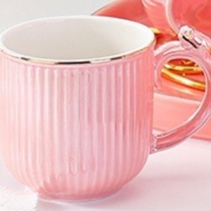 Cream-style drinking cup home <b>set</b>, living room coffee table, high-end ceramic cups, cup holder, tea <b>set</b> - Product Image 6