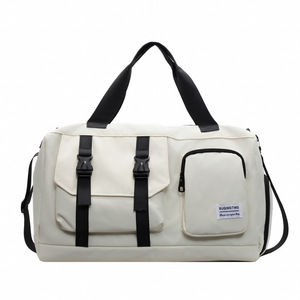 Sac de sport imperméable haute capacité, séparation sec/humide, compartiment à chaussures personnalisé en nylon avec fermeture éclair, pour hommes et femmes, idéal pour les voyages - Product Image 3