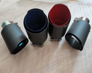 उच्च गुणवत्ता सुंदर लग रही कार सजावट <span class=keywords><strong>2</strong></span>.5 "<span class=keywords><strong>3</strong></span>" <span class=keywords><strong>3</strong></span>.5 "4" 5 "कार्बन फाइबर निकास टिप्स - Product Image 5