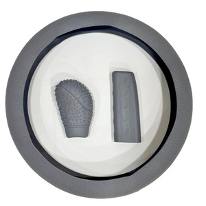 Ensemble de housses de volant en silicone Yi Kailing, universelles, antidérapantes, protection intérieure de la voiture, 3 pièces, housse de levier de vitesses, housse de frein à main - Product Image 5