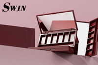 Conteneur de fard à paupières vide avec miroir 6 couleurs Emballage de palette de fard à paupières avec logo personnalisé