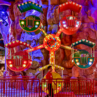 Manèges de parc d'attractions de Noël, jeux pour enfants, gondoles, mini-grande roue à 16 places