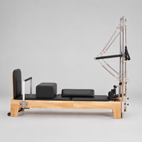 Lit de Pilates Reformer professionnel en bois d'érable, machine de fitness pour l'entraînement du tronc et le remodelage corporel