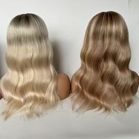 Envío Rápido Peluca de Cabello Humano Virgen con Cierre de Encaje HD, Estilos Populares de Salón de Lujo, Tejido Transpirable en la Parte Posterior, para Uso Diario Femenino