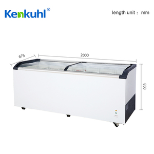 Kenkuhl siêu thị hiển thị ngực tủ đông với cửa kính <span class=keywords><strong>Top</strong></span> Ice Cream thương mại - Product Image 4