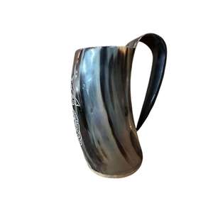 Taza de Cuerno Ecológica Hecha a Mano, Taza Vikinga Natural para Beber Cerveza, Sidra, Cerveza Alemana, Vino y Regalos, Disponible con un Atractivo Empaque - Product Image 1