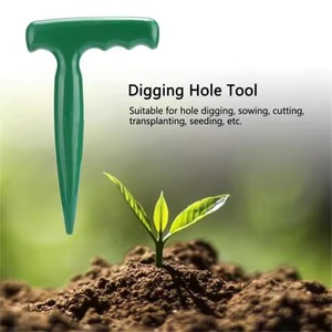 Outil de jardinage en plastique en forme de T pour creuser des trous, semer, repiquer et désherber - Product Image 1
