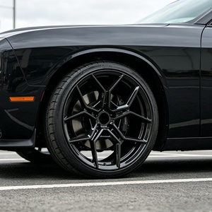 Jantes forgées Bku 5x115 personnalisées pour Dodge Charger Challenger <span class=keywords><strong>SRT</strong></span> <span class=keywords><strong>Hellcat</strong></span> 20 21 22 pouces concaves noires brillantes de course - Product Image 4