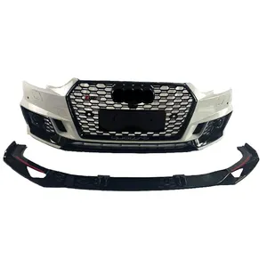 Phía Trước Bội Thu Với Grill Cho Audi A4 RS4 Phong Cách Tự Động Biến Đổi Chất Lượng Cao PP Cơ Thể Vật Liệu Kit 2017-2019