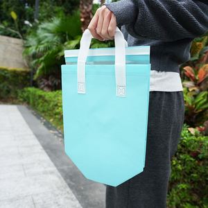 Custom Eco Friendly <b>Reusable</b> Non Woven Take Out Thermal <b>Bag</b> Custom Logo Printing <b>Reusable</b> Recycle <b>Bags</b> - Product Image 5