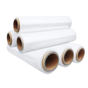Distribution Wholesale LLDPE <b>Shrink</b> PE Pallet Durable Stretch <b>Plastic</b> Wrapping Film Rolls - Product Image 1