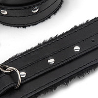 Bracelets SM en cuir réglables Kit de bondage Menottes croisées Contraintes BDSM pour couple