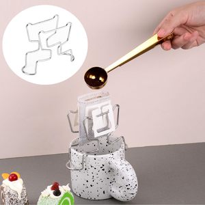 Stainless Steel Hanging Ear Drip <b>Coffee</b> Bag Stand Portable <b>Coffee</b> <b>Filter</b> Paper Bag Hanging Ear Drip Holder - Product Image 4