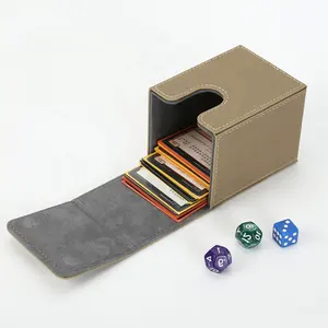 Fast Shipping 20pcs Per box Pu Leather Top loading 100+ MTG Yugioh TCG Game Deck Card Box