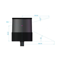 Hesai OT128 LiDAR 128 faisceaux, détection 200m, 360x40, sans épissure, haute précision, haute résolution pour ADAS et Robotaxi