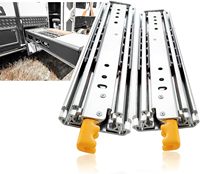 Rail coulissant de tiroir télescopique à extension complète à roulement à billes robuste de 225kg 76mm pour la cuisine et l'extérieur